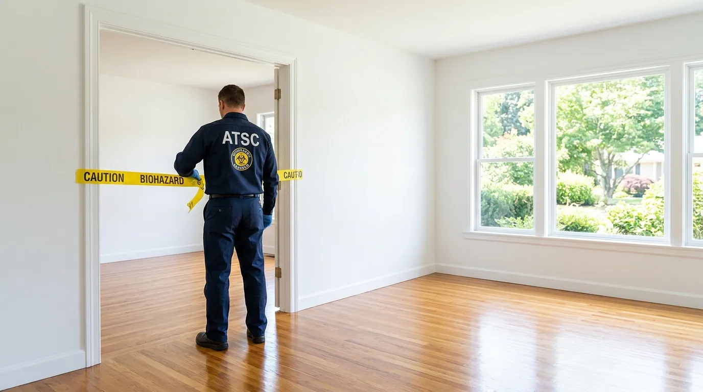 Certified biohazard cleanup crew performing Decomposition Cleanup in Lake Bluff