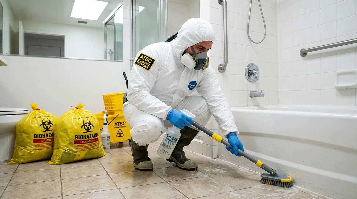 Decontamination equipment deployed for Blood Cleanup in Lake Bluff